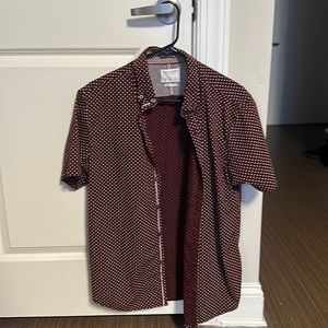 Dark Red Mens Dress Shirt